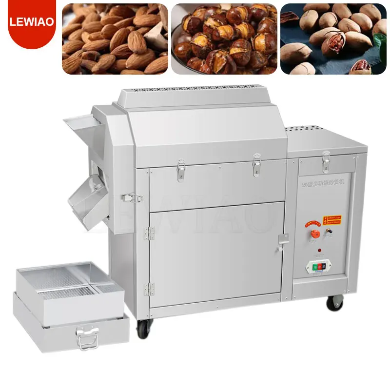 Electric Coffee Bean Roaster Baked Peanut Baking Stove Popcorn Maker Nuts Roasting Machine Grains Dryer Drying Tool