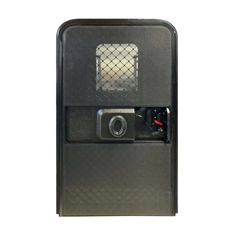 Custom RV Doors Factory Aluminum Profile Teardrop Trailer Doors with Opening Window Inner Screen Door 600x1450mm
