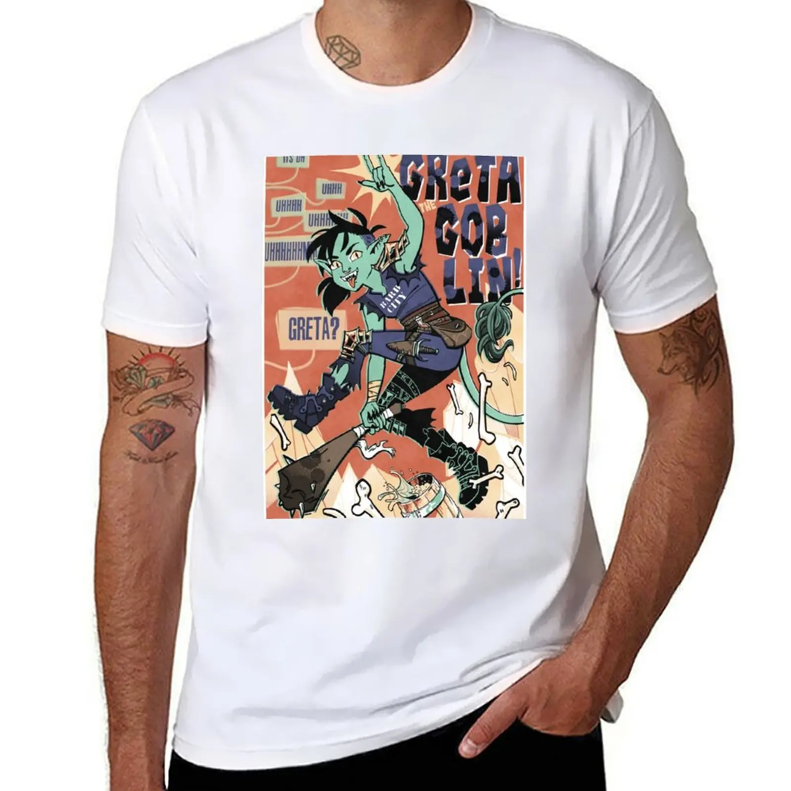 

Greta the Goblin T-Shirt printed t shirts for man t shirt men 100% cotton luxury brand