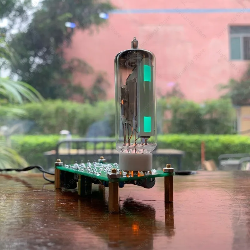 6E2 Tube Cat Eye Tube, Driver Board, Audio Level Fluorescent Tuning Indicator Tube 12V Power Supply