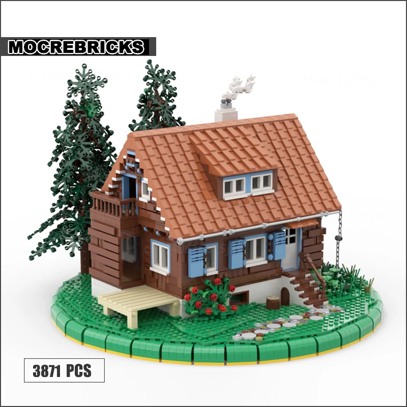 Famous Film Castle Module Moc Building Blocks Cozy Cabin Diorama Model Streetscape Architecture Technology Bricks Collection Toy