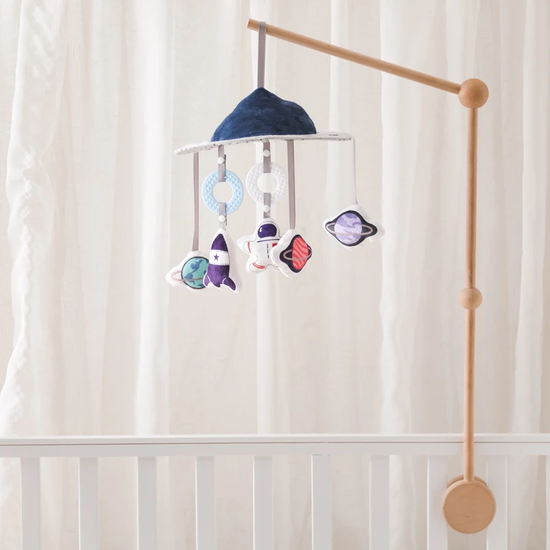 

Baby Crib Mobiles Rattles Music Educational Toys Bed Bell Newborn Mobile Bed Bell Bracket Baby Toys Wooden Bed Bell Accessories