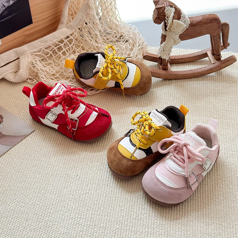 

2025 Autumn New Children Casual Shoes for Girls Boys Fashion Korean Style Soft Bottom Anti-slippery Versatile School Sneakers