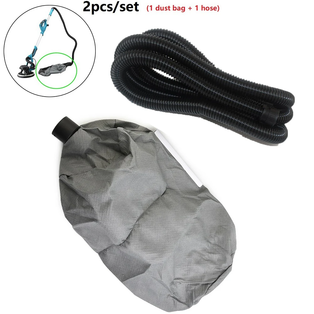 1set Wall Sanding Machine Vacuum Bag With Hose Wall Grinder Dust-Free Self-Priming Sandpaper Machine Dust Collector Kit