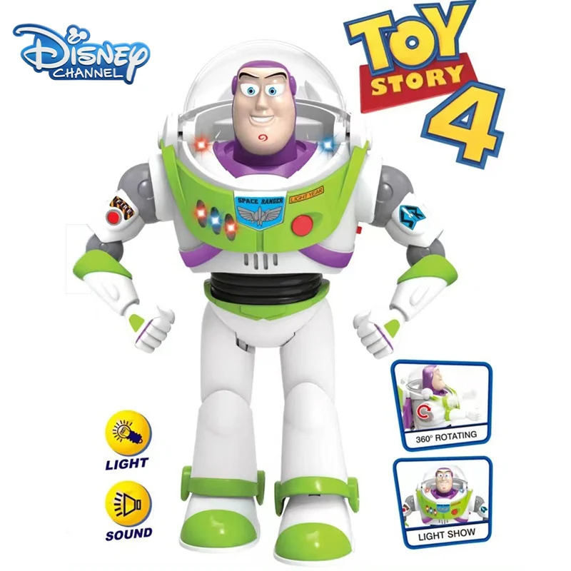 

Disney Toy Story Buzz Lightyear Model Toys Kawaii Pixar Electric Walking Robot Cosplay Doll Action Figure Toy Kids Birthday Gift