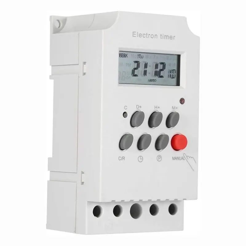 SQPP-Programmable Digital Timer Switch 25A Electronic Time Control 7 Day Heavy Duty Timer