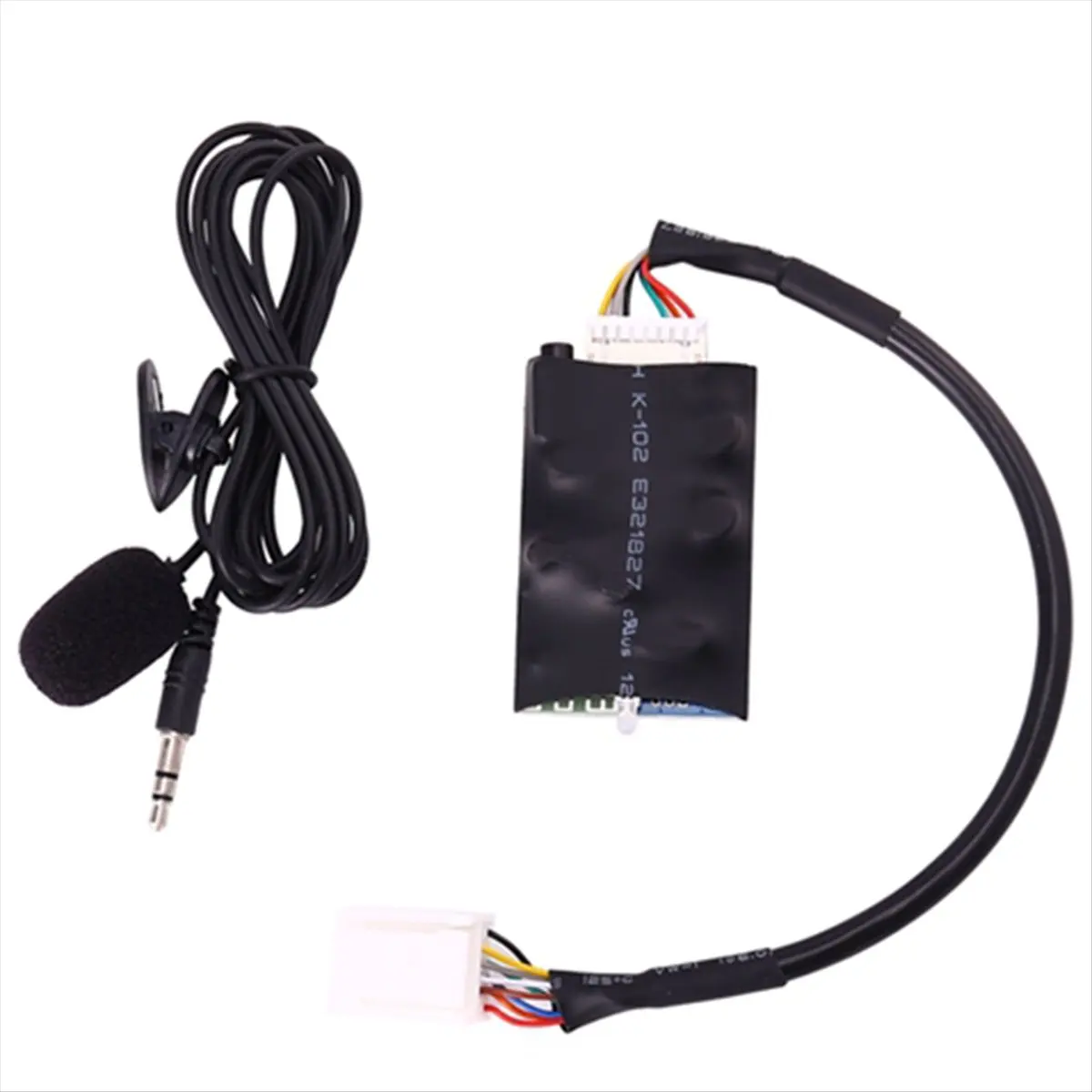 Compatible Car Radio Audio Adapter Bluetooth Aux Cable Microphone Handsfree Music Interface Disc Box for
