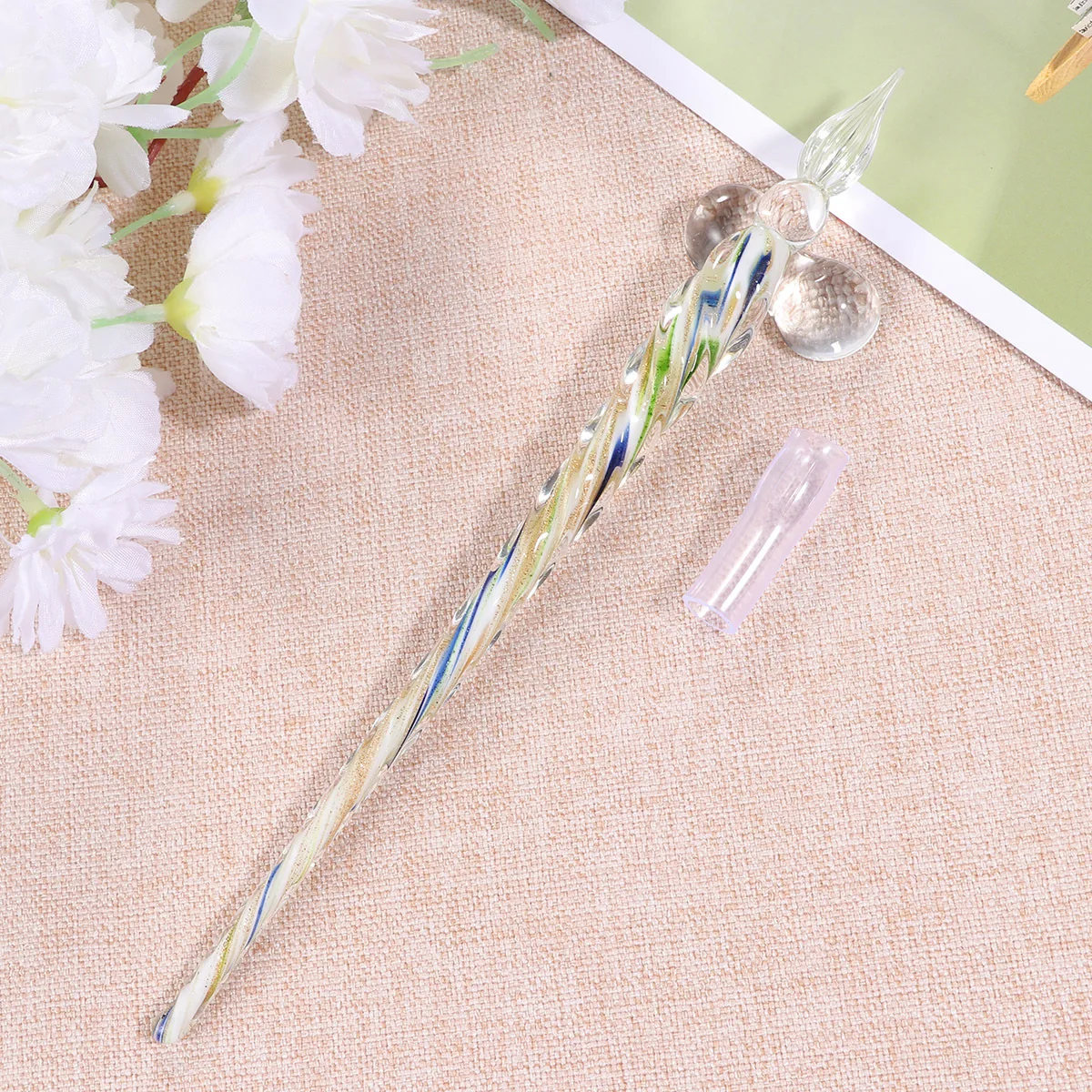 

3pcs Star Glass Set Transparent Enamel Handmade Crystal Dip For Calligraphy Writing Art Office Supplies Glass Dip Pen Set