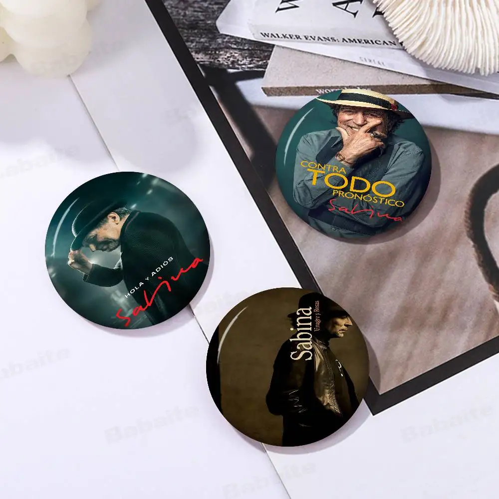 

Joaquin Sabina Musician 32/44/58MM Customizable Button Pins Cute Funny Creative Badge Jewelry Decor Gifts for Friends