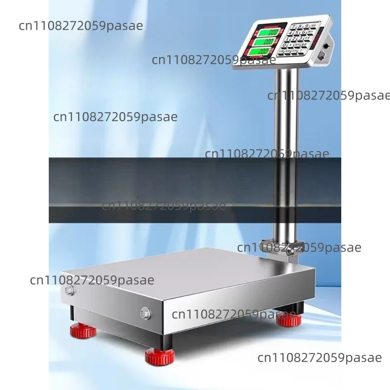 Commercial bench scale, stainless steel electronic, 100kg electronic, 300kg 304 seafood scale, and rust-proof scale