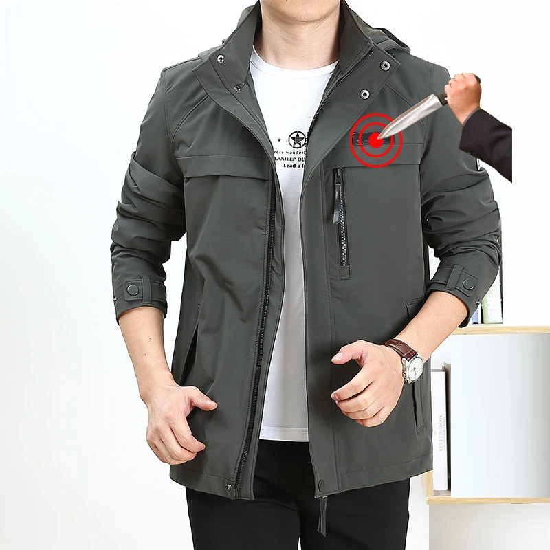 

Self Defense Security Safety Clothes Anti-cut Anti-stab Men Jacket Bodyguard Stealth Defense Personal Use Body Protection Blouse