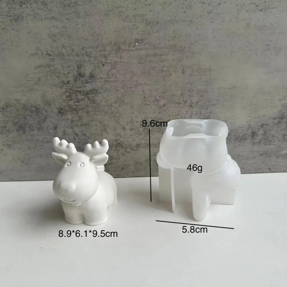 Diy Christmas Socks Elk Bell Candle Making Mold Christmas Silicone Candle Mold Santa Claus Soap Resin Gift Craft Home Decoration