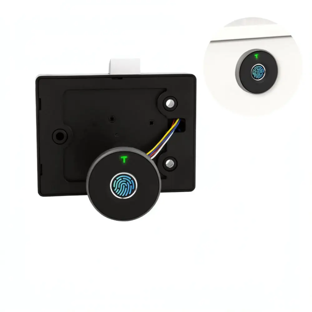 Biometric Fingerprint Drawer Lock Embedded Smart Cabinet Cabinetry File Storage Security Keyless Lock For Home Office