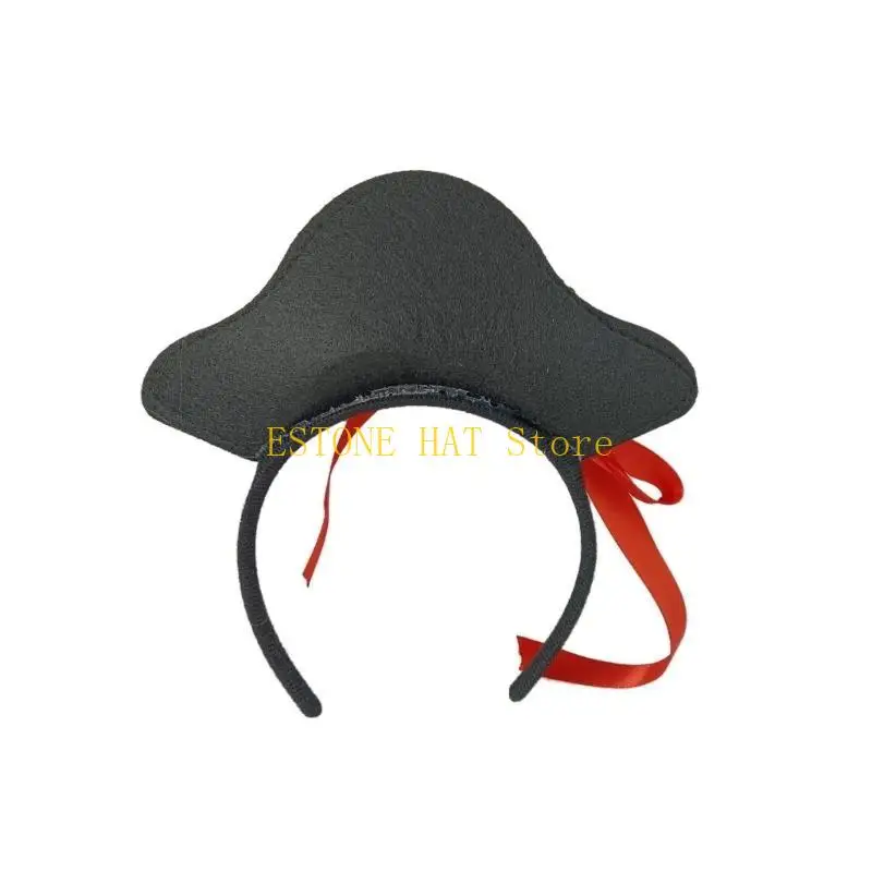 

49MF Unisex Pirate Styles Headbands Cartoon Crown Hairband Children Adult Headdress