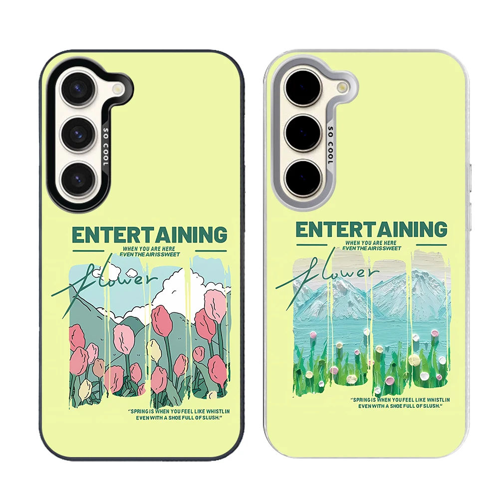 Vincent van Gogh Oil Print Silver Plated IMD Phone Case For Samsung S26 S25 S24 S23 S22 Ultra S20 S10 S21 FE 5G Plus Cover