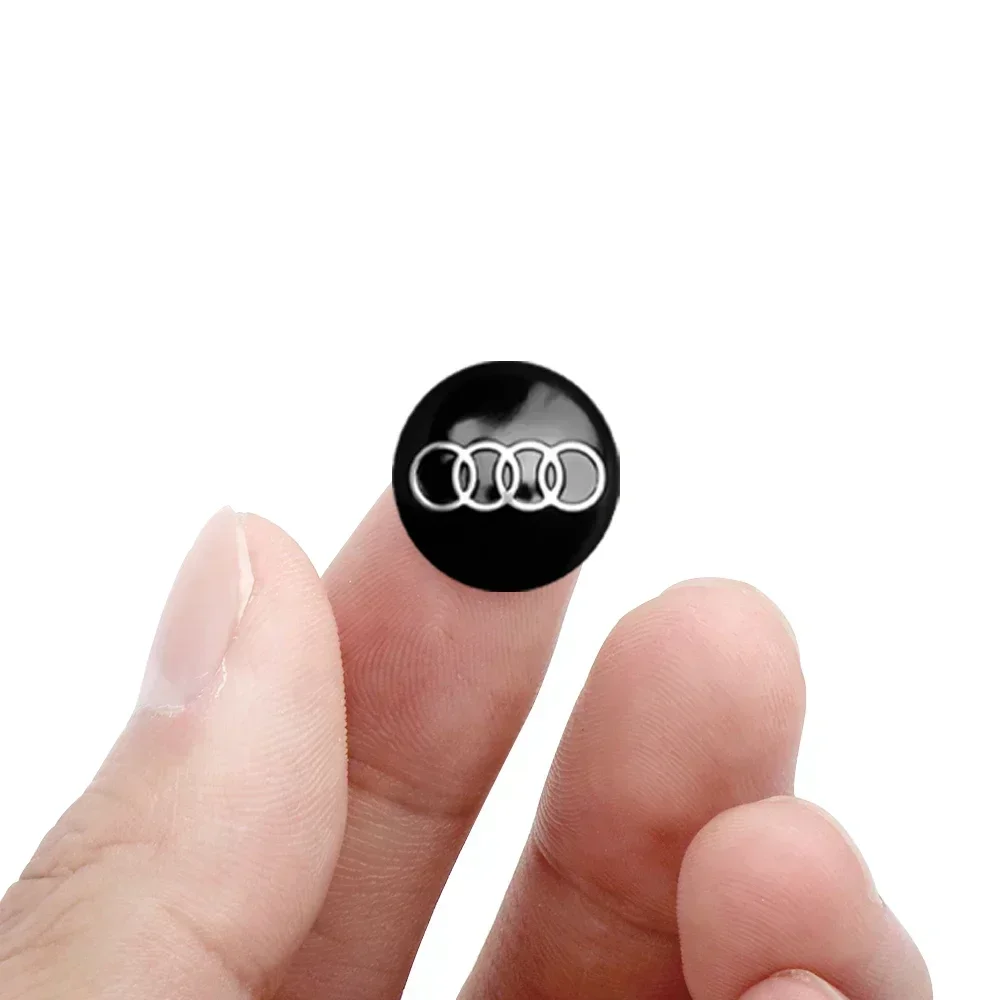 2/5/10pcs 14mm Car Remote Key Fob Emblem Radio Button Sticker Replacement for Audi A1 A3 A4 B5 B6 B7 A5 A6 C5 C7 A7 A8 Q3 Q5 Q7