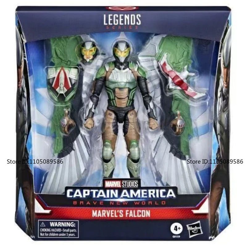 Op voorraad Marvel Captain America G0159 Falcon Cool Funny Figures Originele filmkarakterfiguur Verjaardagscadeaus Vakantiespeelgoed