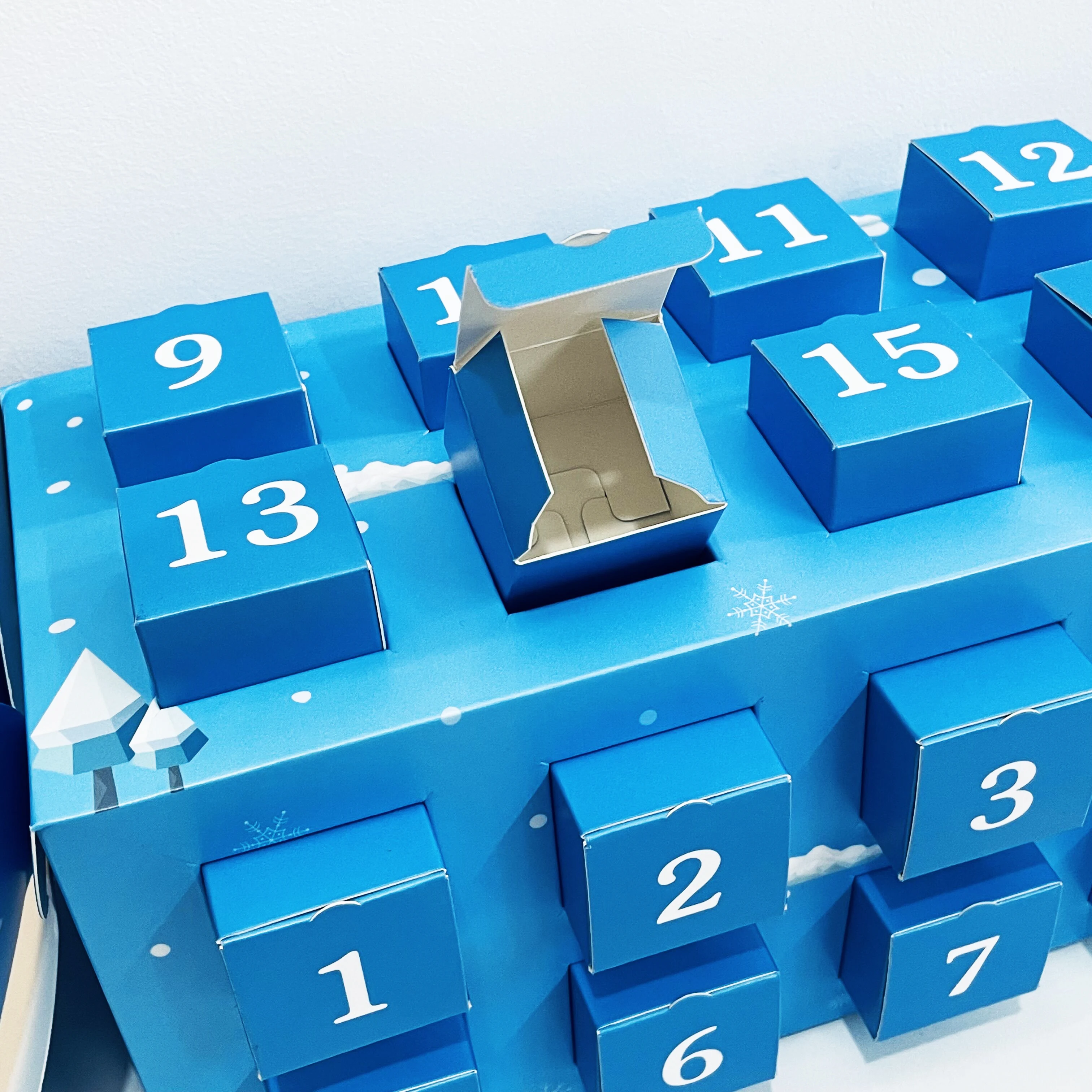 Customization.Customized Color Logo Printing Luxury Chocolate Packaging Boxes Candy Gift Advent Calendar Box