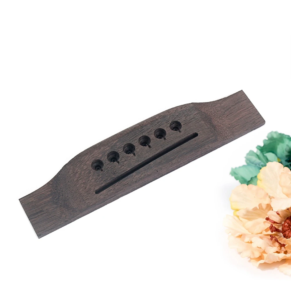

6 -String Folk Guitar Piano Acoustic Bridge Replacement Ballad Coffee Bamboo Rosewood