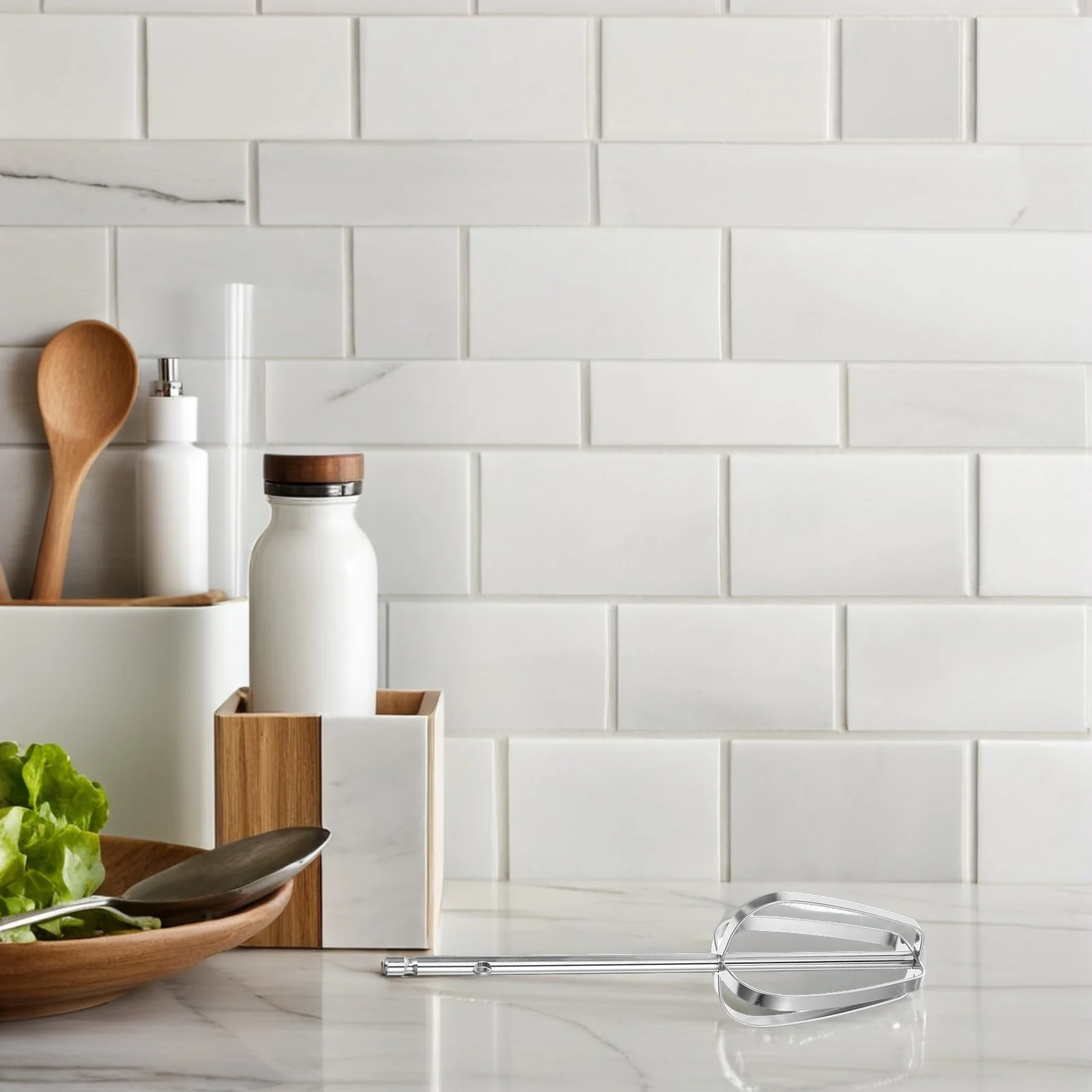 

2Pcs Hand Mixer Beaters Stainless Steel Replacement Whisk Heads Efficient for Egg Beating Cream Whisking Baking Accessories