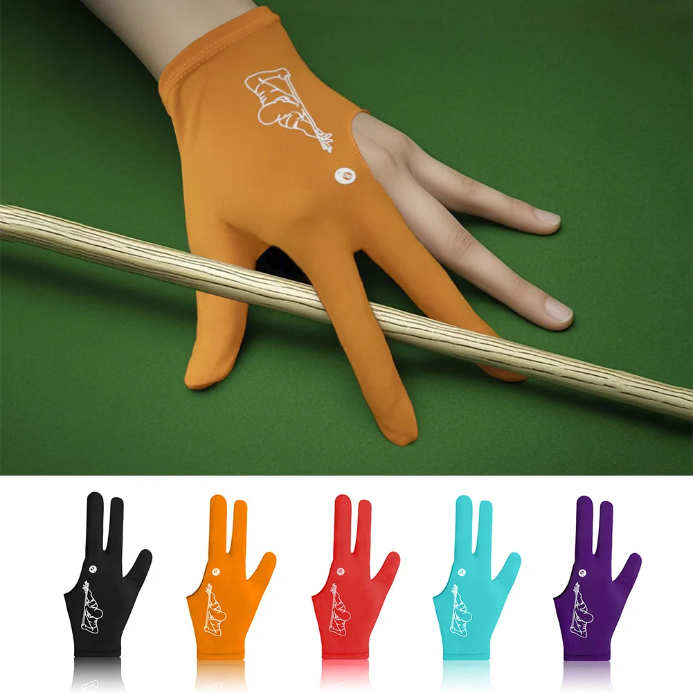 1Pcs High Quality Snooker Billiard Cue Glove Pool Left Hand Open Three Finger Accessory Fitness Accessories for Men and Women