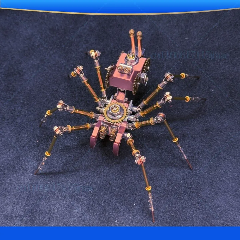 Steampunk mechanical spider assembly model creative ornament 3D three-dimensional handmade DIY casual toy gift