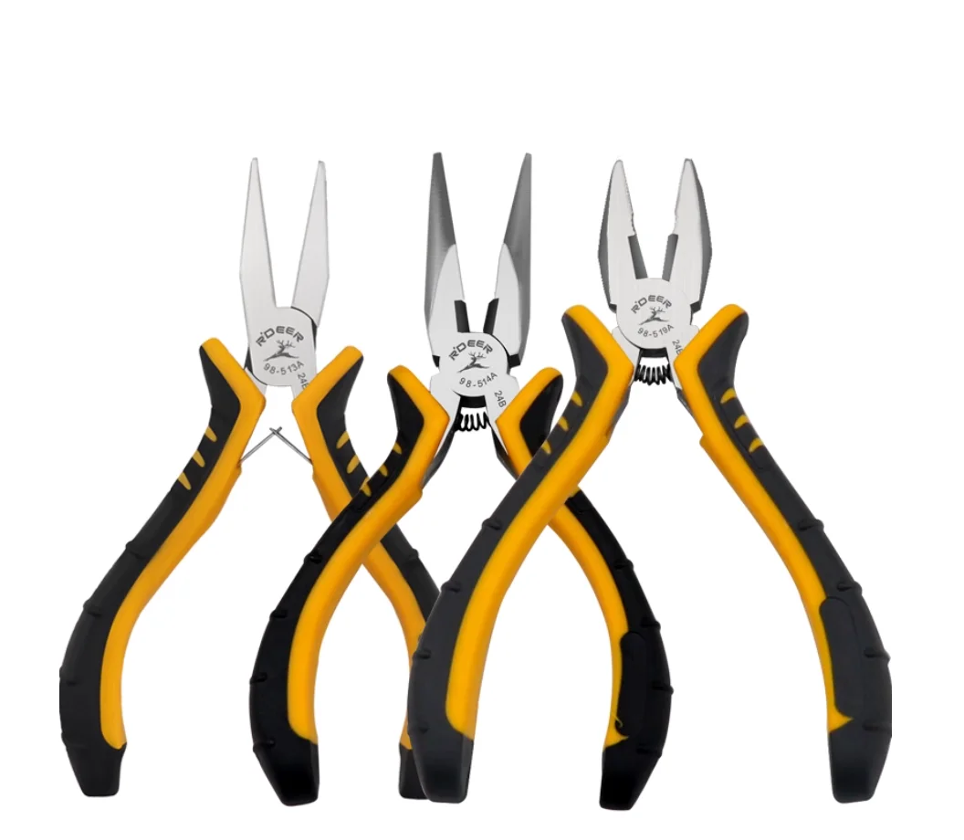 R'DEER tool 5“ 125mm handmade jewelry pliers mini round sharp nose plier DIY winding bead tool carbon steel Iron plated alloy