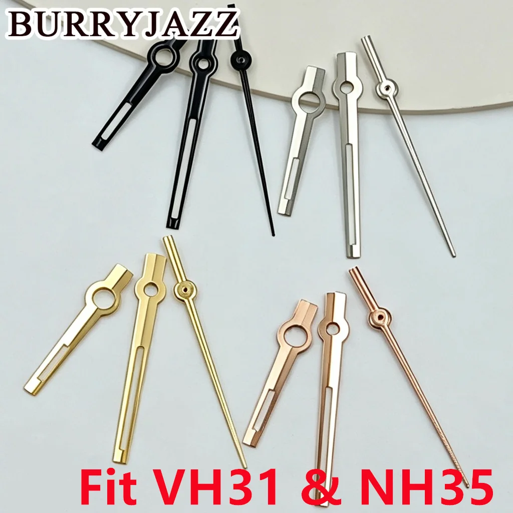 VH31 Datejust Style Watch Hands C3 Green Luminous Fit VH31 VH60 VH61 VH63 Miyota 2035 2115 NH35 Quartz Watch Replacement Parts