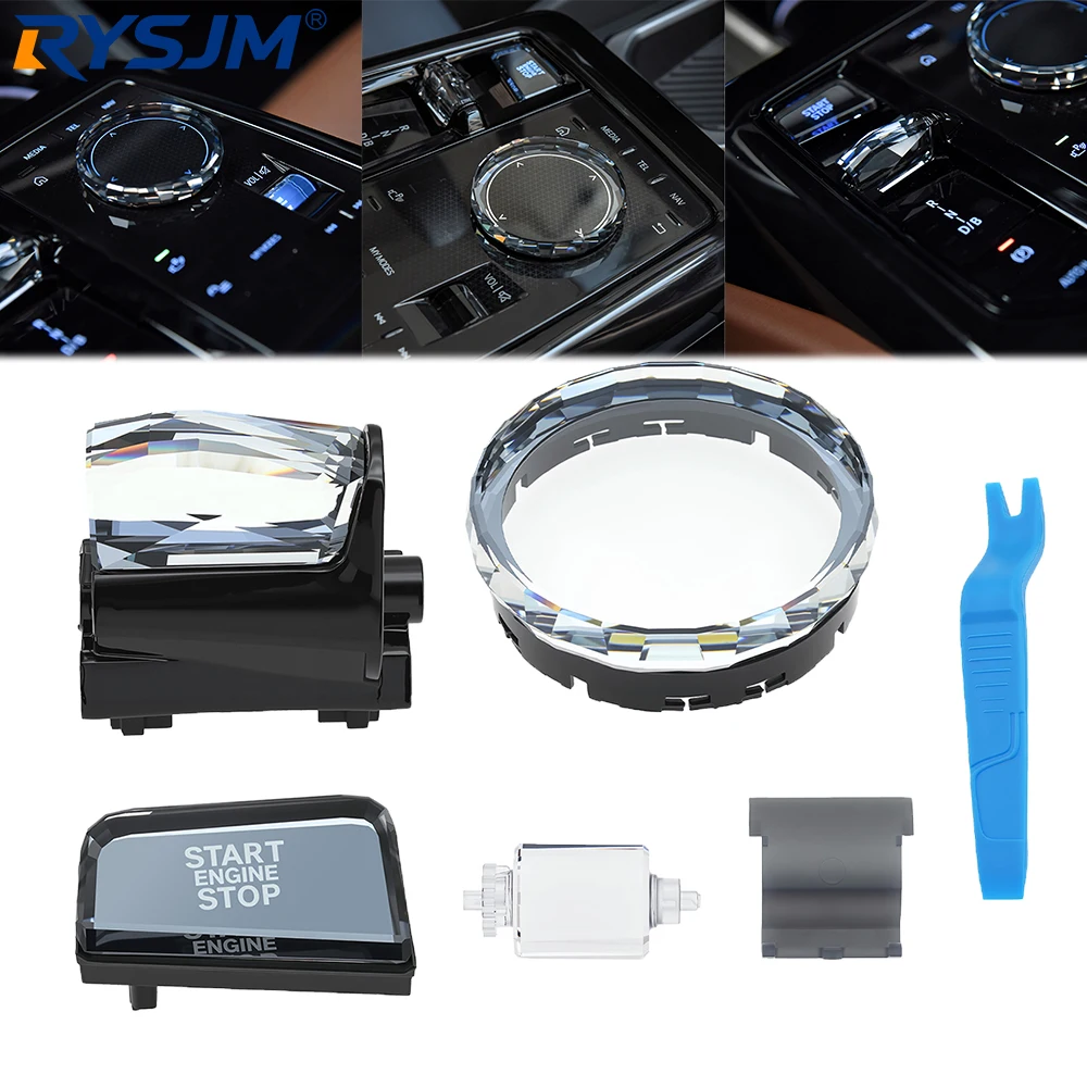 

Crystal Gear Shift Knob & Paddle Shifter 4PCS Set For BMW G20 G21 G22 G23 G26 G28 IX3 G01 i3 i01 i4 F44 F45 F46 2023 2024