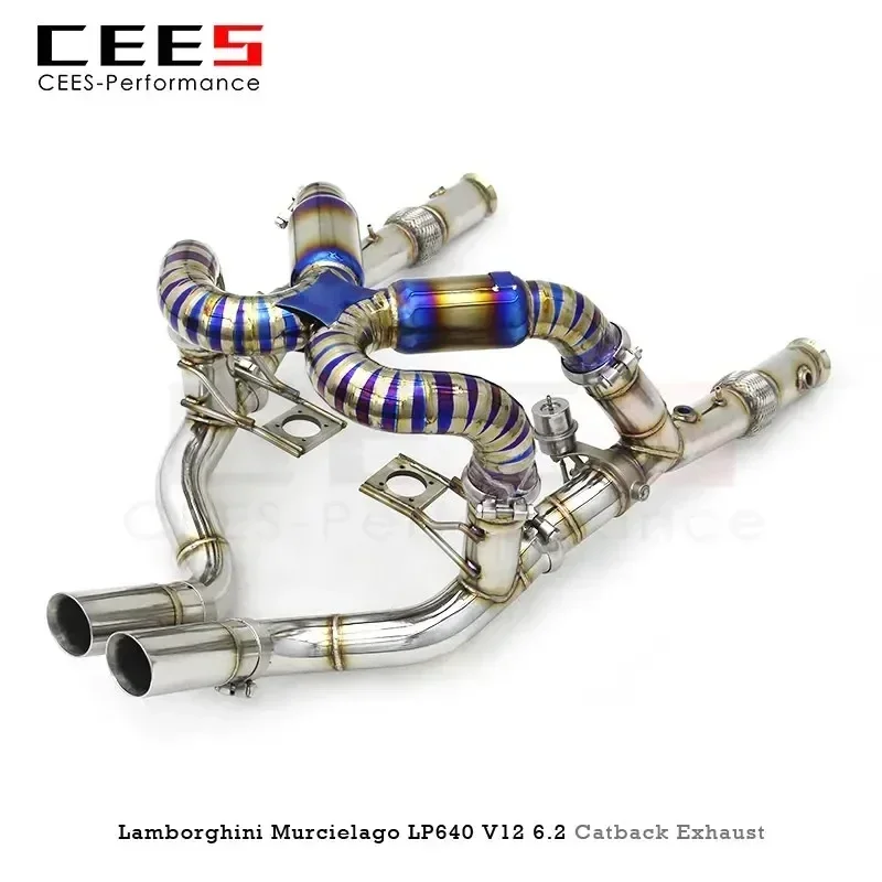 CEES Catback Exhaust for Lamborghini Murcielago LP620/LP640/LP670 V12 6.2 2007-2010 Full Exhaust Valve Control Exhaust