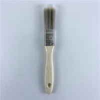 5Pcs Paint Brush Set White Coffee-colored Paint Long-handled Bevel Art-specific Nylon Brushes for Barbecues and Marine Use 6