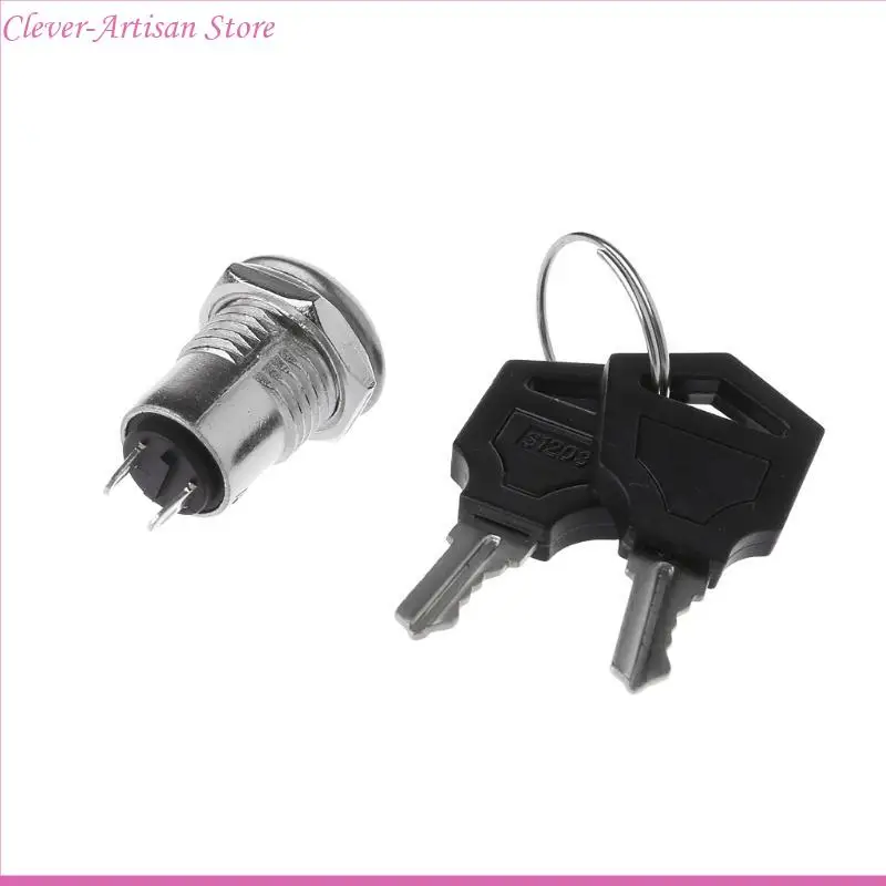 مفاتيح مفاتيح e06b spst electric keylock مع 2 مفتاح 2 مفاتيح الدوران العالمي