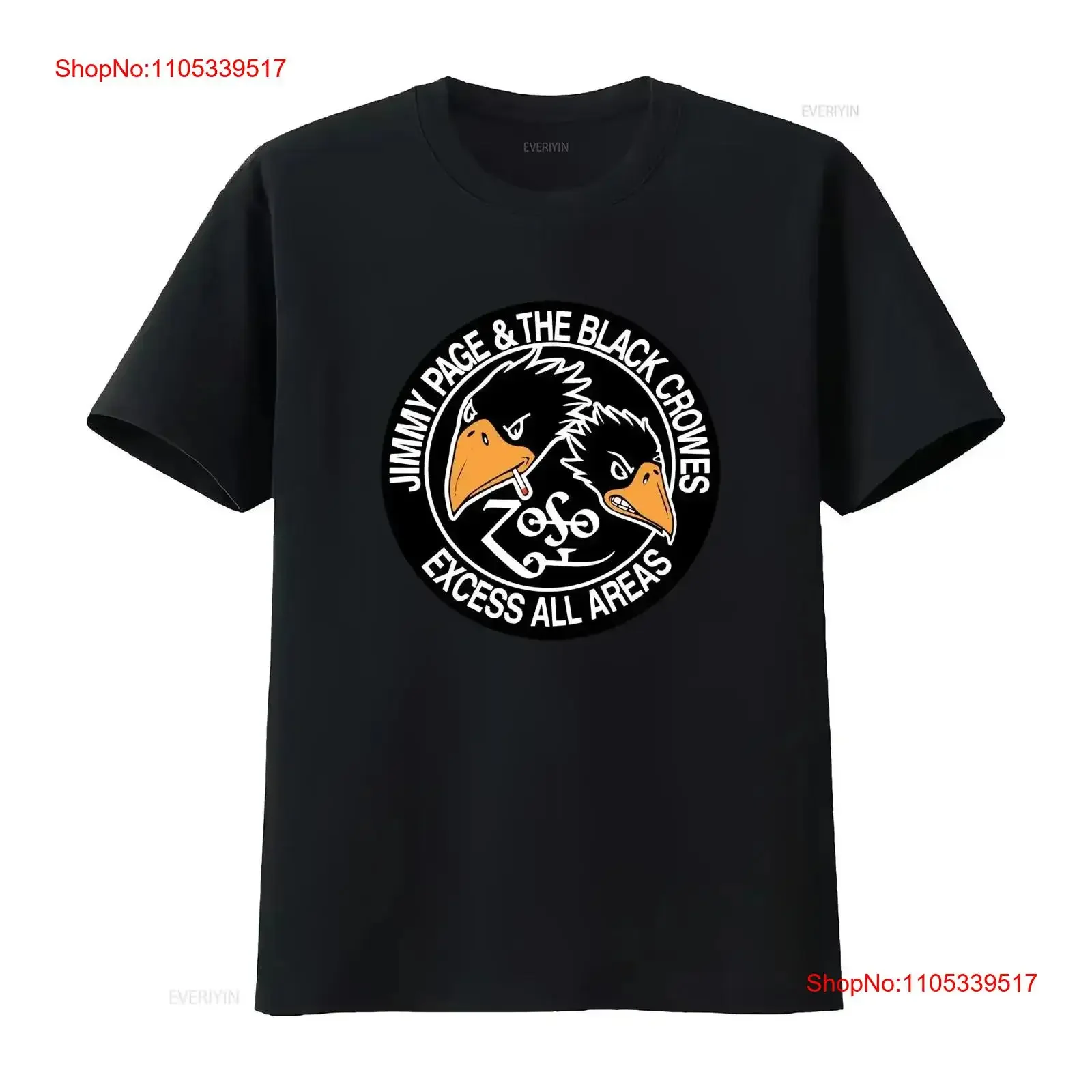 New Popular BLACK CROWES Jimmy Page For Fans Men S 235XL T Shirt WS2434 vintage Washed graphic designer clothes Soft streetwear