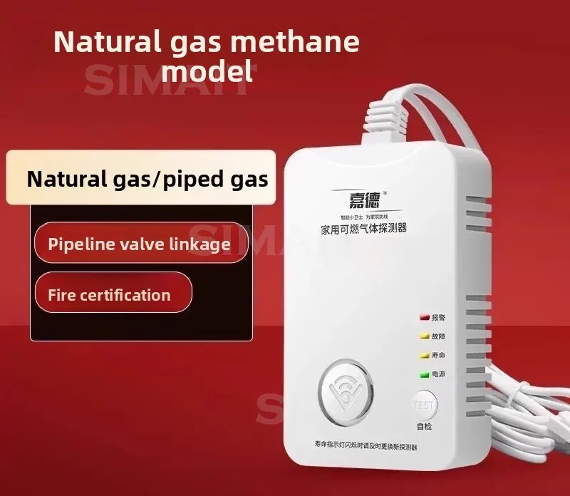 

Gas Leak Alarm with Auto Shut-Off Valve, LPG Safety Valve for Home Commercial Kitchen