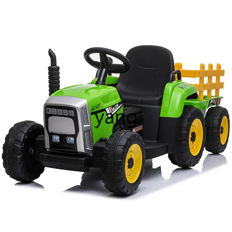 CX Children's Tractor Electric Car Four-Wheel Car Men's and Women's Baby Child Toy Car Can Sit People