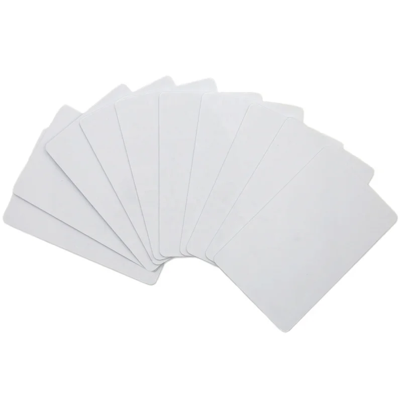 100pcs a lot Premium Printable Blank White PVC Card CR80 30mil Plastic Card