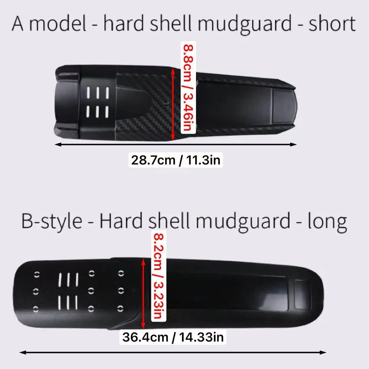 Outdoor Cycling Bike Mudguard Set Easy Install Mudguard For Bike Easy Installation Effective Splash Prevention For Front Forks