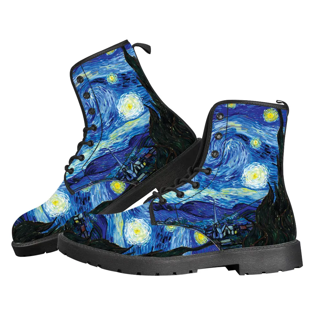 

Custom Shoes high top boots, classic casual mid-calf boots for men and women