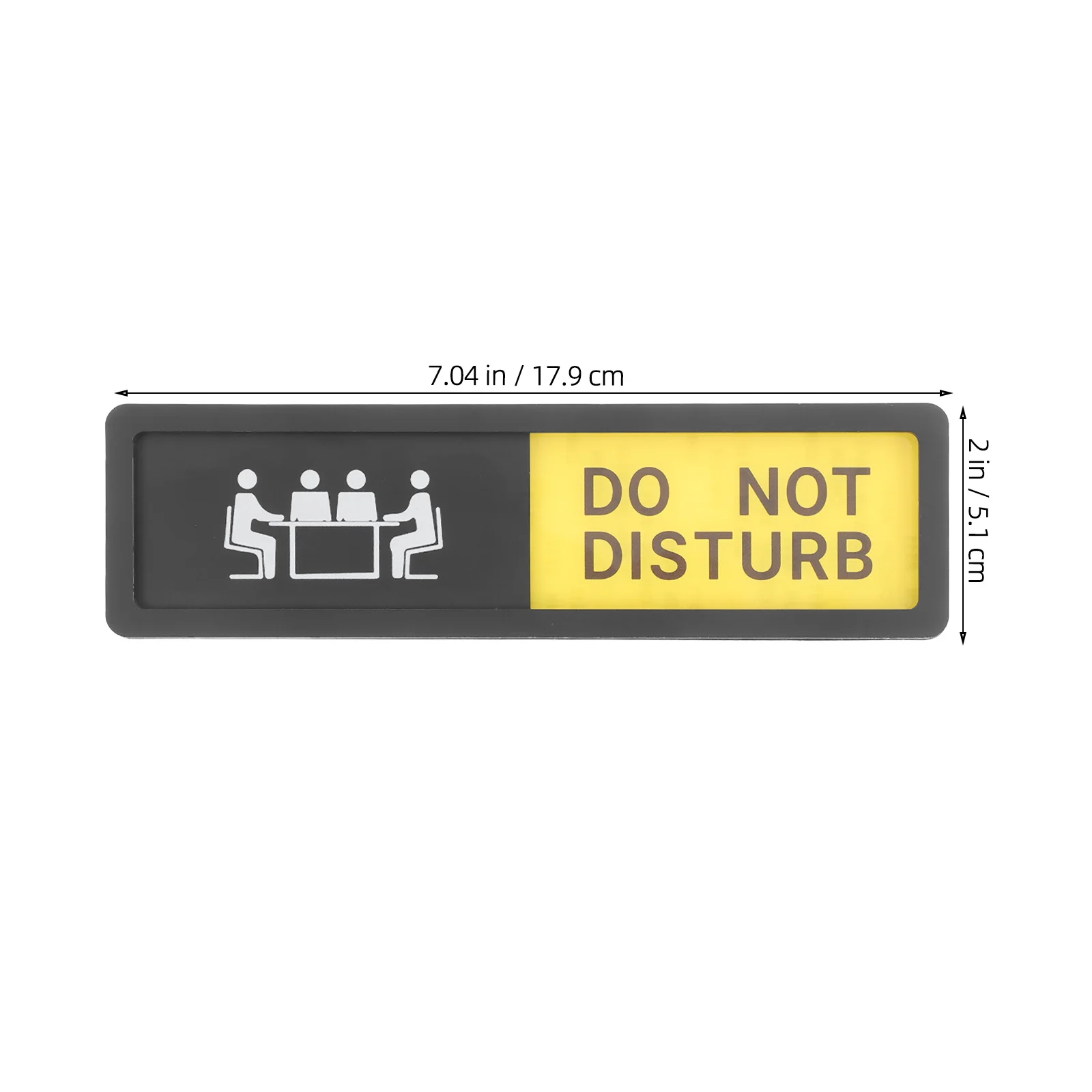 

2pcs Door Signs Do Not Disturb Privacy Signboard Office Bedroom Dorm Slider Indicator Meeting In Progress Busy Vacant Occupied