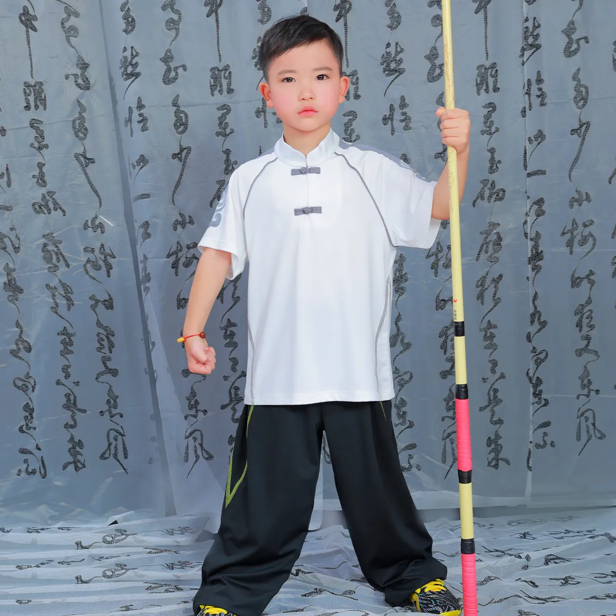 Summer Professional Kids Wushu Uniform Set Children Kung Fu Training Performance Competition Clothing