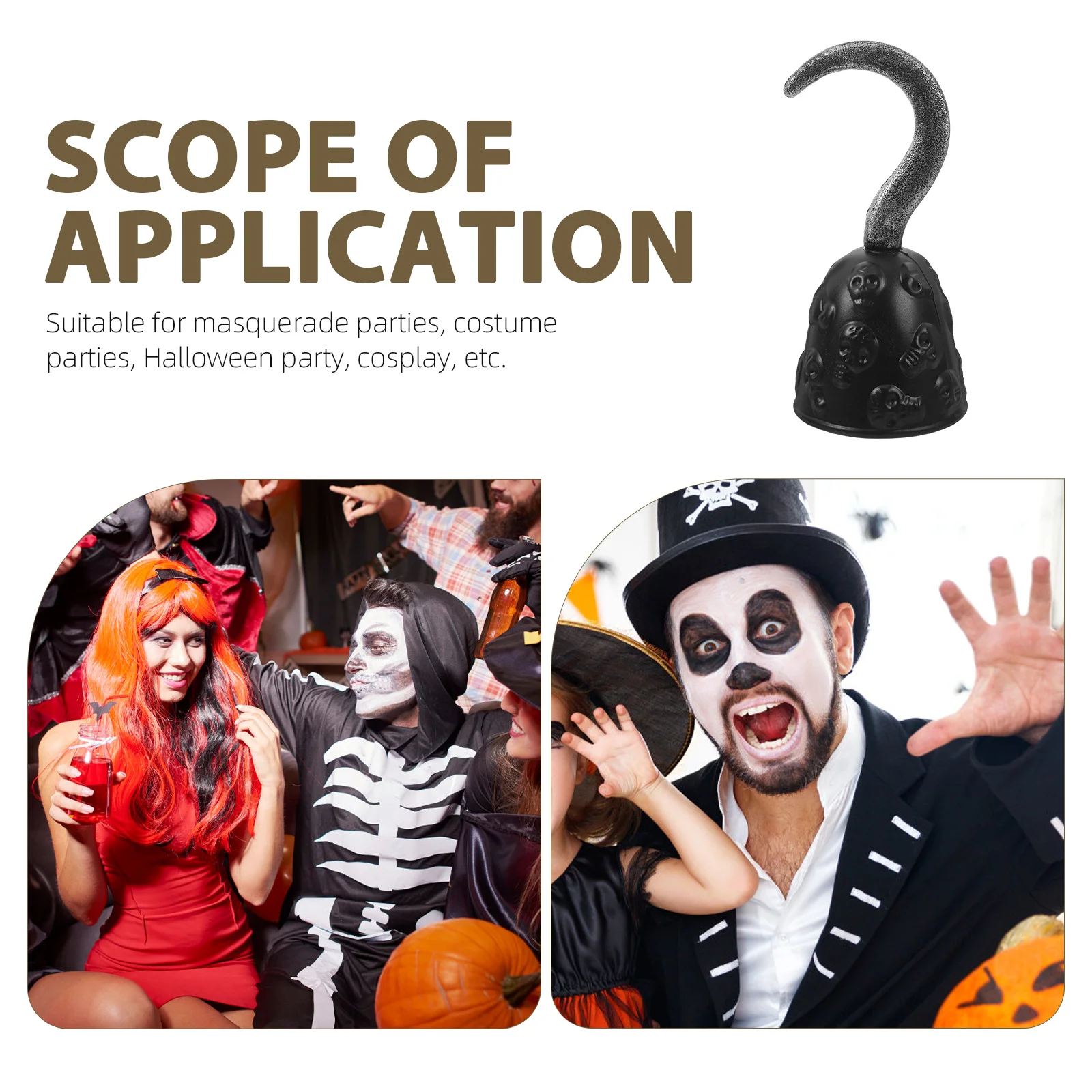 Piratenhaken Halloween Kostümzubehör Retro PVC Dekor Cosplay für Männer