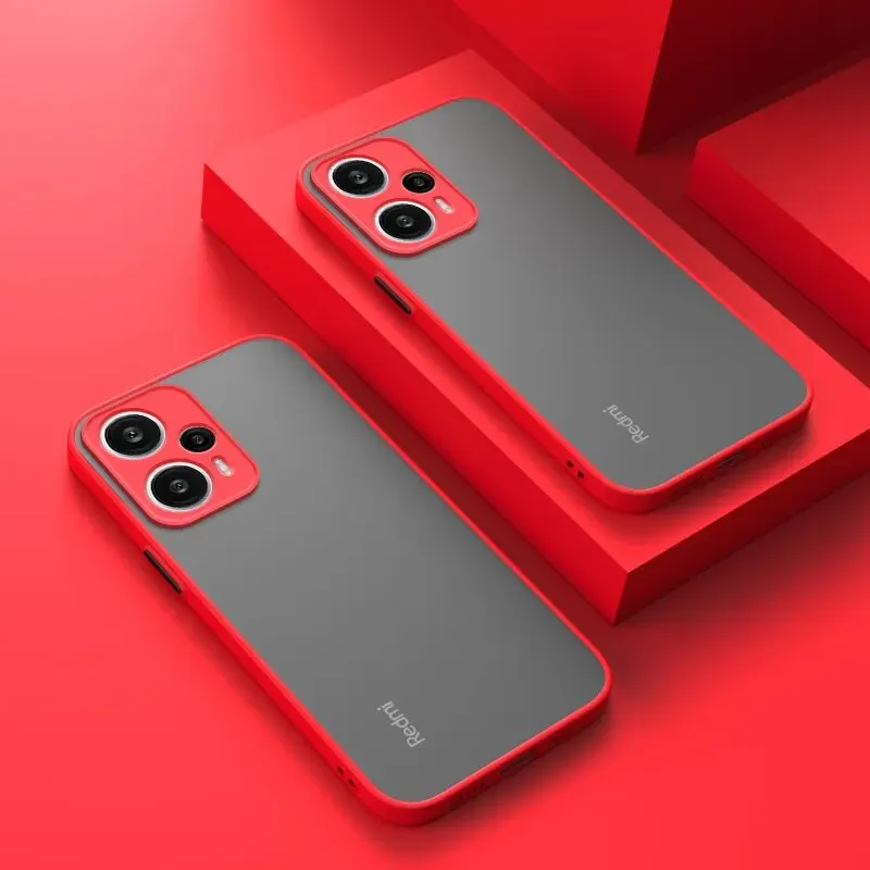 Hybrid-harte PC-Hülle für Xiaomi Redmi Note 13 12 Turbo 11 11S 10 10S 9 9S Pro 10A 10C 9A 9C Armor Matte Silikon Soft Cover – Detail 9