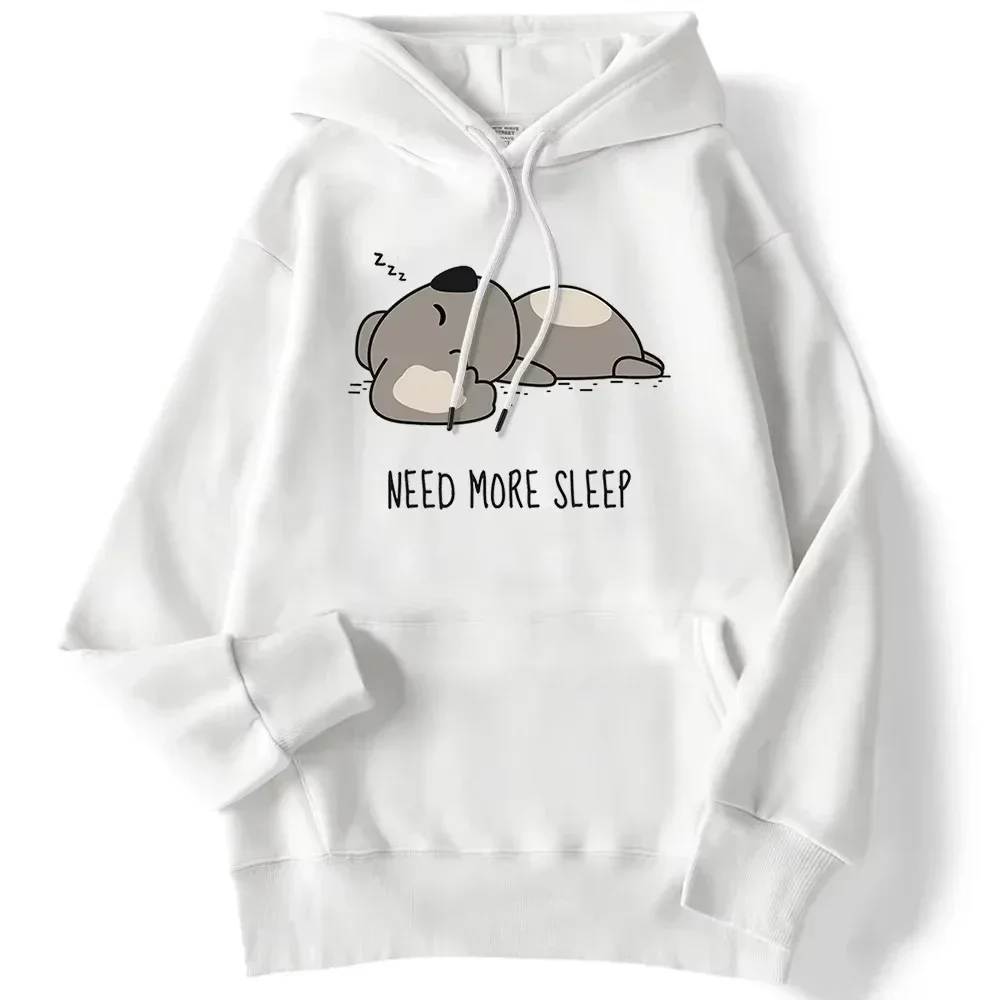 Autumn Autumn Women Hoodie Need More Sleep Cartoon Bear Print Pullover Loose Warm Autumn Anime Sweatshirt Lady Streetwear Cheap Clothes - Aliexpress Deal
