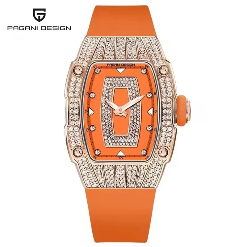 New PAGANI DESIGN PD-YS013 Luxury Women’s Quartz Wristwatch, Swiss RONDA 762 Movement, AR-Coated Sapphire Crystal, 316L Stainles