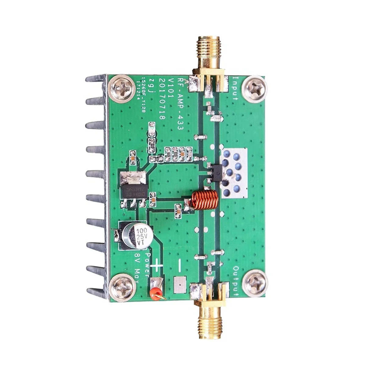 

B64C433MHz 8W Power Amplifier Board RF HF High Frequency Amplifiers Digital Power Amplificador