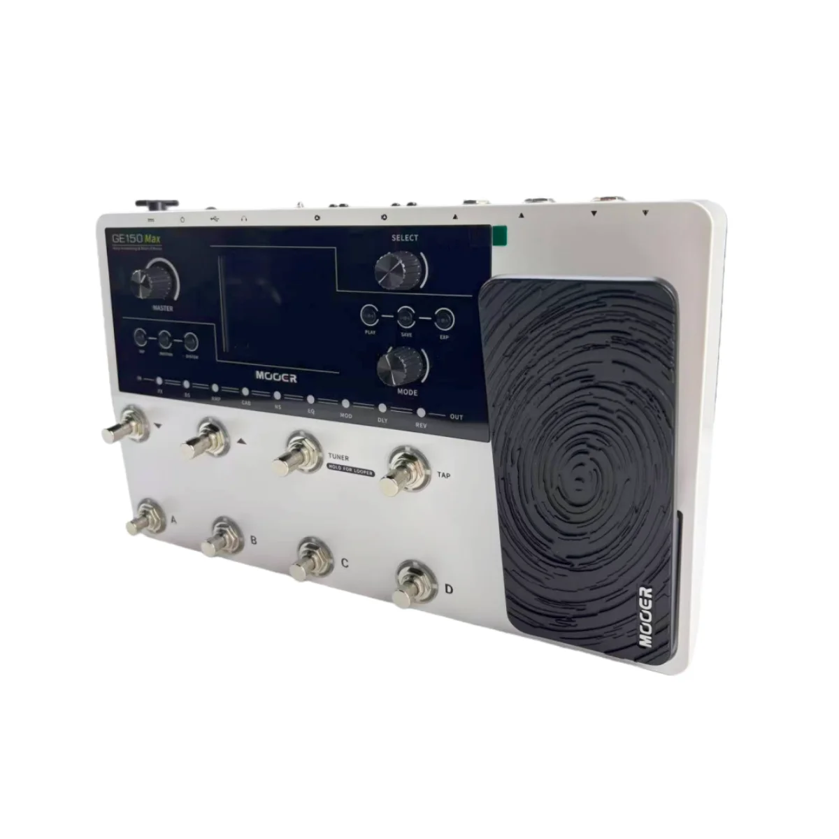 MOOER GE150 MAX Amp النمذجة والتأثيرات المتعددة مع شاشة LCD ملونة مقاس 3.5 بوصة/8 ألوان مفتاح قدم/26 كابينة/ستيريو XLR