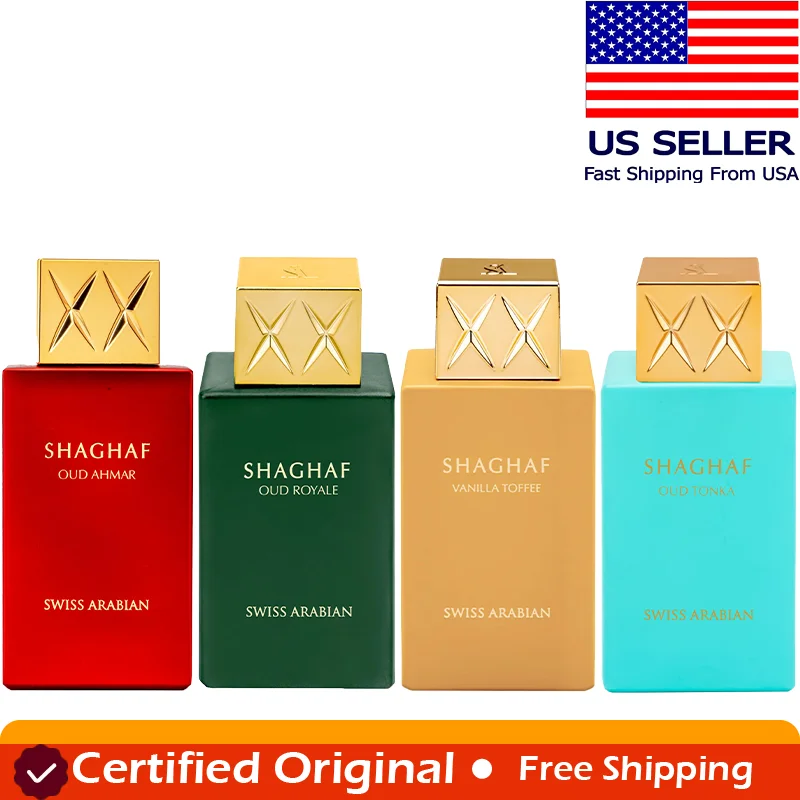 

Swiss Arabian Shaghaf Oud Royale Spicy Oud Aromatic Fragrance Notes Saffron Lavender Perfume for Women and Men 2.5 Oz EDP Spray