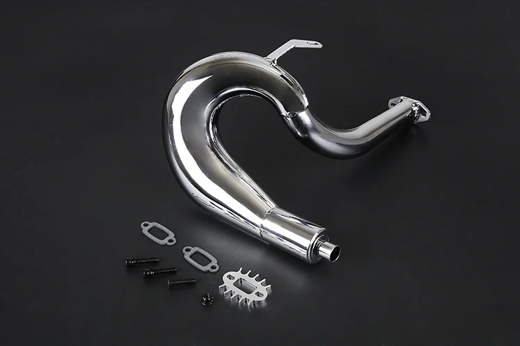 Stainless steel muffler large-displacement exhaust pipe for 1/5 ROFUN HPI BAJA 5B