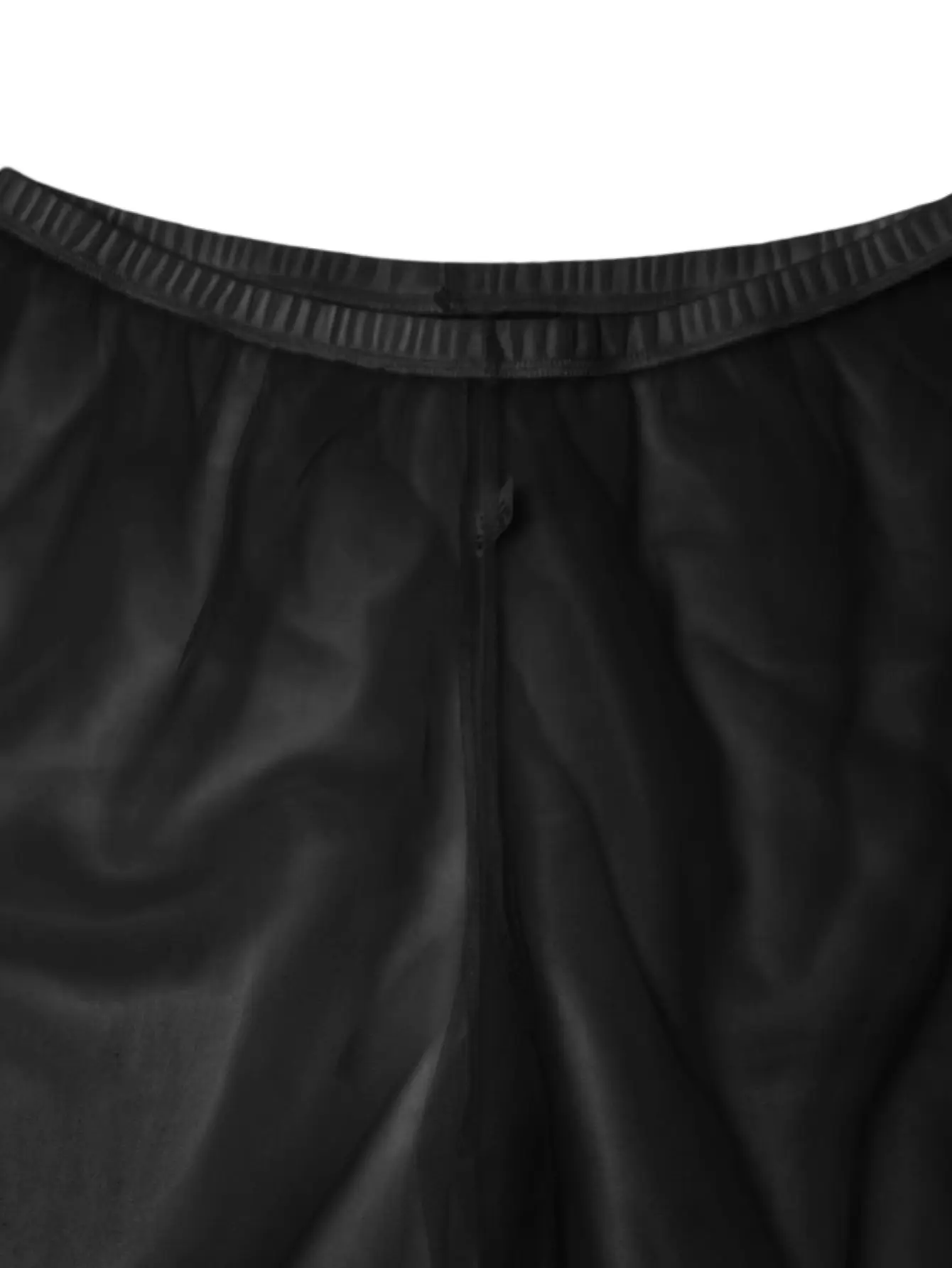 Pantalon de boxe long pour hommes, 2 pièces, sexy, simple, confortable, à la mode, doux, respirant, semi-transparent, pour sports à domicile, coupe ample