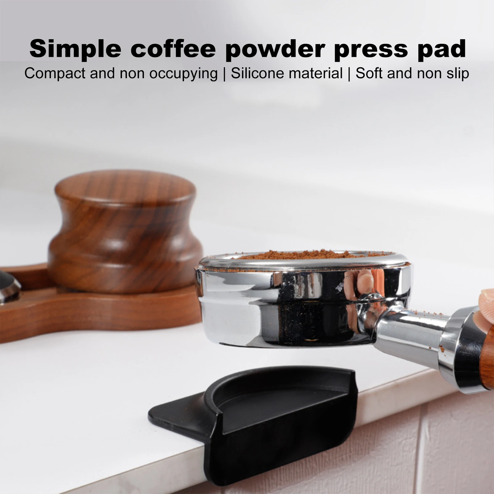 

Universal Espresso Coffee Tampers Mat Station Press Tampering Holder Corner Mat Pad Silicone Coffeeware Tamping Barista WDT Tool